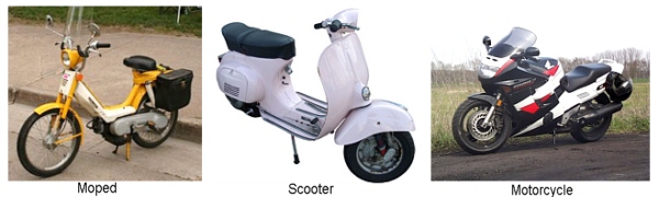 Moped, Scooter, Motorcycle